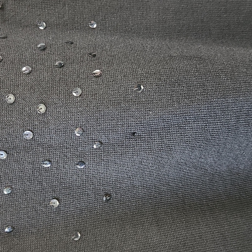 Anne Klein II Petite Black Sequin Wool Tank Top - Picture 11 of 11
